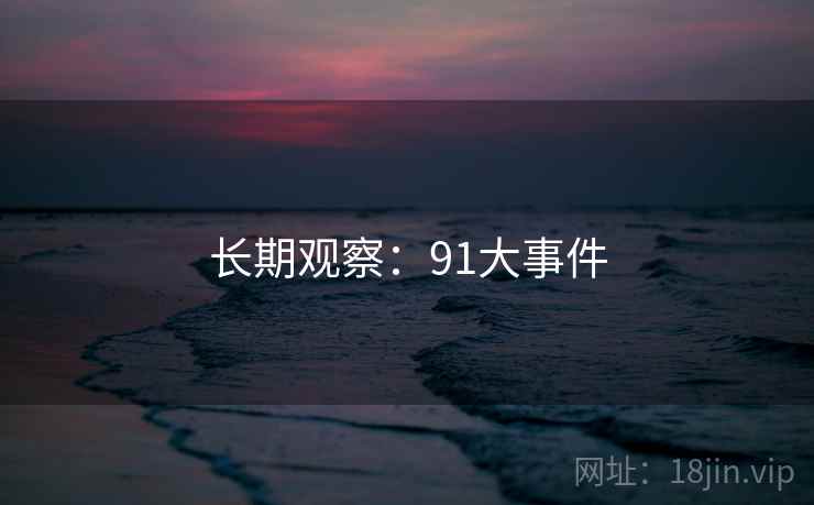 长期观察：91大事件